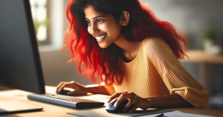 Kit teclado e mouse sem fio premium em mesa de home office moderno.