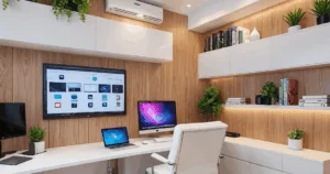 Designer revela como fez uma transformação home office em um espaço de revista gastando apenas R$ 350 em um fim de semana - as técnicas podem ser aplicadas em qualquer casa